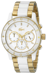 Lacoste Biały/Stal w odcieniu złota Ø40 mm 2000852