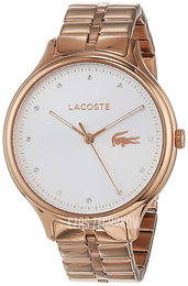 Lacoste Biały/Stal w kolorze różowego złota Ø38 mm 2001032
