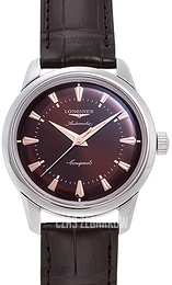 Longines Conquest Heritage Brązowy/Skóra Ø38 mm L1.649.4.62.2