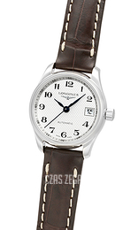 Longines Master Biały/Skóra Ø25.5 mm L2.128.4.78.3