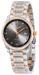 Longines Master Szary/18 karatowe różowe złoto Ø29 mm L2.257.5.07.7
