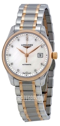 Longines Master Biały/Stal Ø29 mm L2.257.5.89.7