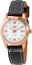 Longines Conquest Ladies Srebrny/Skóra Ø29.5 mm L2.285.8.76.3