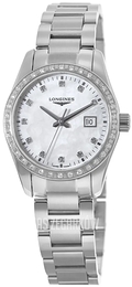 Longines Conquest Classic Biały/Stal Ø29.5 mm L2.286.0.87.6