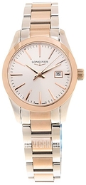 Longines Conquest Classic Srebrny/Stal w kolorze różowego złota Ø29.5 mm L2.286.3.72.7