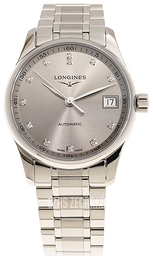 Longines Master Beżowy/Stal Ø34 mm L2.357.4.07.6