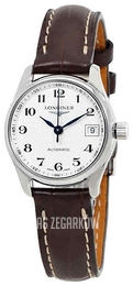 Longines Master Srebrny/Skóra Ø34 mm L2.357.4.78.3