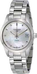 Longines Conquest Biały/Stal Ø34 mm L2.385.4.87.6