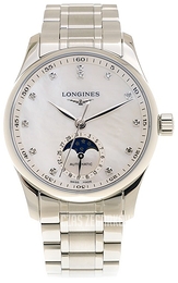 Longines Master Biały/Stal Ø34 mm L2.409.4.87.6