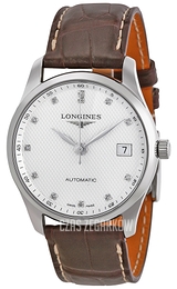 Longines Master Srebrny/Skóra Ø36 mm L2.518.4.77.3