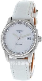 Longines Saint-Imier Biały/Skóra Ø30 mm L2.563.0.87.2