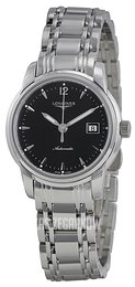 Longines Saint-Imier Czarny/Stal Ø30 mm L2.563.4.52.6