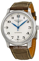 Longines Master Biały/Skóra Ø38.5 mm L2.628.4.78.3