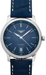 Longines Master Niebieski/Skóra Ø38.5 mm L2.628.4.92.0
