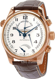 Longines Master Srebrny/Skóra Ø44 mm L2.716.8.78.3