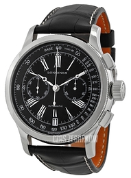 Longines Heritage Czarny/Skóra Ø47.5 mm L2.730.4.58.0