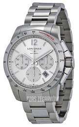 Longines Conquest Srebrny/Stal Ø41 mm L2.743.4.76.6