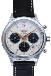 Longines Heritage Srebrny/Skóra Ø41 mm L2.750.4.06.2