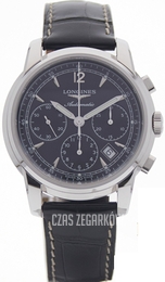 Longines Saint-Imier Czarny/Skóra Ø41 mm L2.752.4.52.4