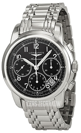 Longines Saint-Imier Czarny/Stal Ø41 mm L2.752.4.53.6