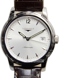 Longines Saint-Imier Srebrny/Skóra Ø38.5 mm L2.763.4.72.0