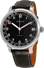 Longines Longines Heritage Czarny/Skóra Ø42 mm L2.789.4.53.3