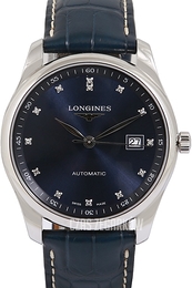 Longines Master Niebieski/Skóra Ø40 mm L2.793.4.97.0