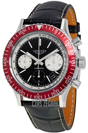 Longines Heritage Czarny/Skóra Ø42 mm L2.808.4.52.0