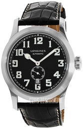 Longines Heritage Military Czarny/Skóra Ø44 mm L2.811.4.53.0