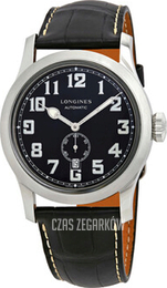 Longines Heritage Military Czarny/Skóra Ø44 mm L2.811.4.53.3