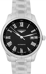 Longines Master Czarny/Stal Ø42 mm L2.893.4.59.6