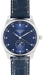 Longines Master Niebieski/Skóra Ø42 mm L2.919.4.97.0