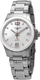 Longines Conquest V.H.P. Biały/Stal Ø36 mm L3.319.4.87.6