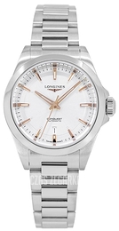 Longines Conquest Srebrny/Stal Ø30 mm L3.320.4.72.6
