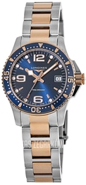 Longines Hydroconquest Niebieski/Stal w kolorze różowego złota Ø34 mm L3.340.3.98.7
