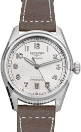 Longines Spirit Srebrny/Skóra Ø37 mm L3.410.4.63.2