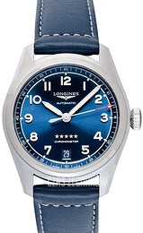 Longines Spirit Niebieski/Skóra Ø37 mm L3.410.4.93.0