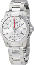 Longines Conquest Srebrny/Stal Ø41 mm L3.702.4.76.6