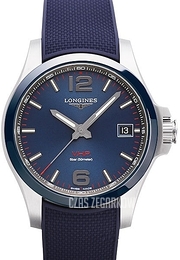 Longines Conquest V.H.P. Niebieski/Guma Ø41 mm L3.719.4.96.9