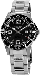 Longines Hydroconquest Czarny/Stal Ø39 mm L3.730.4.56.6