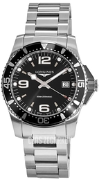 Longines HydroConquest Czarny/Stal Ø41 mm L3.740.4.56.6