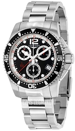 Longines HydroConquest Czarny/Stal Ø41 mm L3.743.4.56.6