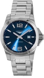 Longines Conquest Niebieski/Stal Ø43 mm L3.760.4.96.6