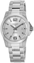 Longines Conquest Srebrny/Stal Ø41 mm L3.777.4.76.6