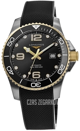 Longines Hydroconquest Czarny/Guma Ø41 mm L3.781.3.56.9