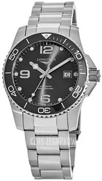 Longines Hydroconquest Czarny/Stal Ø41 mm L3.781.4.56.6