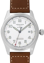 Longines Spirit Srebrny/Skóra Ø42 mm L3.811.4.73.2