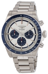 Longines Conquest Srebrny/Stal Ø42 mm L3.835.4.98.6