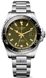 Longines Hydroconquest Zielony/Stal Ø43 mm L3.890.4.06.6