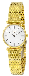 Longines Grande Classique Biały/Stal w odcieniu złota Ø24 mm L4.209.2.12.8